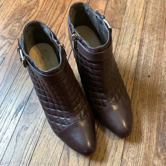 Vince Camuto Loore Quilted Leather Booties - Picture 2 of 7